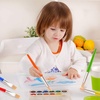 image:imageAnezus 30 Kids Paint Brushes Set with Jumbo Round Watercolor and Large Flat Craft Brushes