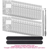 image:imageAnezus 300pcs Nail Foil Wraps Gel Polish Remover Wraps Gel Nail Remover Pads Kit with Cuticle Pusher and Cutter Triangle Cuticle Nail Pusher Nail Files for Gel Polish Removal