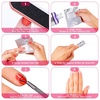 image:imageAnezus 300pcs Nail Foil Wraps Gel Polish Remover Wraps Gel Nail Remover Pads Kit with Cuticle Pusher and Cutter Triangle Cuticle Nail Pusher Nail Files for Gel Polish Removal