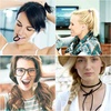 image:imageAnezus 50 Pcs Thick Black Hair Ties Large Hair Elastics Bulk Hair Ties Stretch Hair Bands Ponytail Holders for Thick Heavy and Curly Hair Neutral ColorsNeutral