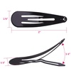 image:imageAnezus 80 Pcs Hair Clips Hair Barrettes 2 Inch Snap NonSlip Metal Hair Clipsblack