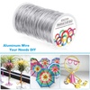 image:imageAnezus Bendable Craft Metal Wire  540 Feet 18 Gauge Flexible Beading Wire for Wreath Making Jewelry Making Floral Silver 1mm18 Gauge1 mm Pack of 2