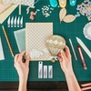 image:imageAnezus Craft Knife Precision Cutter and Self Healing Cutting Craft Mat Hobby Knife Set with 30 PCS Knife for Art Hobby Craft Scrapbooking StencilAgreen