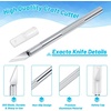 image:imageAnezus Craft Knife Precision Cutter and Self Healing Cutting Craft Mat Hobby Knife Set with 30 PCS Knife for Art Hobby Craft Scrapbooking StencilBblue