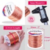 image:imageAnezus Craft Wire  Tarnish Resistant Copper Beading Wire for Jewelry Making Supplies Black 18 GaugeCopper