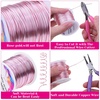 image:imageAnezus Craft Wire  Tarnish Resistant Copper Beading Wire for Jewelry Making Supplies Black 18 GaugeRose Gold Pink