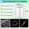 image:imageAnezus Fishing Wire for Hanging Clear Fishing Line Invisible String Strong Monofilament Line for Hanging Decorations and Crafts07mm  60lb