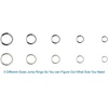image:imageAnezus Jump Rings for Jewelry Making Supplies with Jump Ring Pliers 1200Pcs Dull Silver and Bright Silver