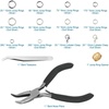 image:imageAnezus Jump Rings for Jewelry Making Supplies with Jump Ring Pliers 1200Pcs Dull Silver and Bright Silver