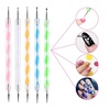 image:imageAnezus Nail Art Brushes Nail Art Painting Polish Design Tools Set with 15Pcs Nail Gel Brushes 5Pcs Nail Dotting Pen 30 Colors Nail Striping Tape and 36 Sheets Nail Stencils French Tip Guides Sticker