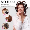 image:imageAnezus SelfGrip Rollers Set  60 Pcs Multicolored Curlers and Clips for HairstylingBlack