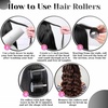 image:imageAnezus SelfGrip Rollers Set  60 Pcs Multicolored Curlers and Clips for HairstylingBlack