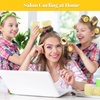 image:imageAnezus SelfGrip Rollers Set  60 Pcs Multicolored Curlers and Clips for HairstylingBright Yellow