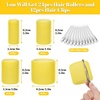 image:imageAnezus SelfGrip Rollers Set  60 Pcs Multicolored Curlers and Clips for HairstylingBright Yellow