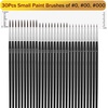 image:imageAnezus Tiny Detail Paint Brushes 30 Pcs Fine Paint Brushes Set with 3 Size 000000 Liner Brush for Miniature 40k Model Crafts Watercolor Acrylics Oil