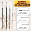 image:imageAnezus Tiny Detail Paint Brushes 30 Pcs Fine Paint Brushes Set with 3 Size 000000 Liner Brush for Miniature 40k Model Crafts Watercolor Acrylics Oil