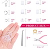 image:imageEarrings Hooks for Jewelry Making Anezus 2000Pcs Earring Making Supplies Kit with Fish Hook Earrings Earring Cards Jewelry Plier Earring Backs and Jump Ring for Jewelry Making and Earring Repair