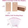 image:imageEarrings Hooks for Jewelry Making Anezus 2000Pcs Earring Making Supplies Kit with Fish Hook Earrings Earring Cards Jewelry Plier Earring Backs and Jump Ring for Jewelry Making and Earring Repair