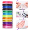 image:imageElastic String for Bracelets Anezus 12 Rolls Crystal Beading Wire for Jewelry Making Stretch Magic Bead Cord for Beading Bracelets and Jewelry MakingCrystal Round