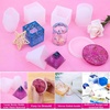 image:imageEpoxy Resin Molds Kit Anezus 8 Pack Epoxy Resin Large Molds Including Coaster Cube Pyramid Stone Resin Mold Resin Silicone Molds with Silicone Mixing Cups amp Wood Sticks