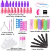 image:imageGel Polish Remover Kit Anezus 1045pcs Gel Nail Polish Remover Tools with Nail Clips Nail Wipes Cuticle Pusher and Cutter Nail Buffer and Files for Acetone Acrylic Nail Remover