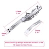 image:imageHair Barrettes for Women Anezus 6 Pcs Crystal Rhinestones Hair Barrettes Fancy Vintage Spring French Hair Clips for Women Girls Hair Styling Tools Accessories