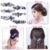 image:imageHair Barrettes for Women Anezus 6 Pcs Crystal Rhinestones Hair Barrettes Fancy Vintage Spring French Hair Clips for Women Girls Hair Styling Tools Accessories