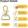 image:imageKey Chain Clip Hook Anezus D Ring Clip Keychain Lanyard Swivel Snap Hooks Clip on Key Ring for Crafts and Purse Hardware 34 inchMulticolors