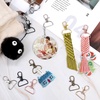 image:imageKey Chain Clip Hook Anezus D Ring Clip Keychain Lanyard Swivel Snap Hooks Clip on Key Ring for Crafts and Purse Hardware 34 inchMulticolors