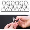 image:imageKey Chain Clip Hook Anezus D Ring Clip Keychain Lanyard Swivel Snap Hooks Clip on Key Ring for Crafts and Purse Hardware 34 inchSilver
