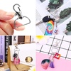 image:imageKey Chain Clip Hook Anezus D Ring Clip Keychain Lanyard Swivel Snap Hooks Clip on Key Ring for Crafts and Purse Hardware 34 inchSilver