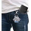 image:imageKey Chain Clip Hook Anezus D Ring Clip Keychain Lanyard Swivel Snap Hooks Clip on Key Ring for Crafts and Purse Hardware 34 inchSilver