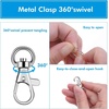 image:imageKey Chain Swivel Hooks Anezus 200pcs Keychain Hardware Metal Swivel Snap Hook Lanyard Clips Hooks with Keychain Rings for Keychain Hardware and Lanyard Charms Small200