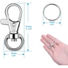 image:imageKey Chain Swivel Hooks Anezus 200pcs Keychain Hardware Metal Swivel Snap Hook Lanyard Clips Hooks with Keychain Rings for Keychain Hardware and Lanyard Charms Small200