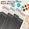 image:imageMiniature Detail Paint Brushes Anezus 30 Pcs Paintbrushes Small Watercolor Artists Paint Brushes for Acrylics Oil Model Craft Nail Detail Painting Size 00000