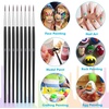 image:imageMiniature Detail Paint Brushes Anezus 30 Pcs Paintbrushes Small Watercolor Artists Paint Brushes for Acrylics Oil Model Craft Nail Detail Painting Size 0000