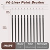 image:imageMiniature Detail Paint Brushes Anezus 30 Pcs Paintbrushes Small Watercolor Artists Paint Brushes for Acrylics Oil Model Craft Nail Detail Painting Size 000