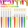 image:imagePaint Brushes Anezus 50 Pcs Kids Paint Brushes Bulk Toddler Paint Brushes Set with Big Round Paint Brush and Large Flat Paint Brushes for Preschool Children Painting Party SuppliesMix
