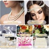 image:imagePearl Beads for Craft Anezus 200pcs Ivory Faux Fake Pearls 12 MM Sew on Pearl Beads with Holes for Jewelry Making Bracelets Necklaces Hairs Crafts Decoration and Vase Filler10 MM