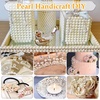 image:imagePearl Beads for Craft Anezus 200pcs Ivory Faux Fake Pearls 12 MM Sew on Pearl Beads with Holes for Jewelry Making Bracelets Necklaces Hairs Crafts Decoration and Vase Filler6 MM