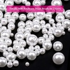 image:imagePearl Beads for Craft Anezus 200pcs Ivory Faux Fake Pearls 12 MM Sew on Pearl Beads with Holes for Jewelry Making Bracelets Necklaces Hairs Crafts Decoration and Vase FillerVarious Sizes