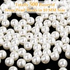 image:imagePearl Beads for Craft Anezus 200pcs Ivory Faux Fake Pearls 12 MM Sew on Pearl Beads with Holes for Jewelry Making Bracelets Necklaces Hairs Crafts Decoration and Vase Filler10 MM