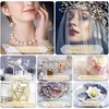 image:imagePearl Beads for Craft Anezus 200pcs Ivory Faux Fake Pearls 12 MM Sew on Pearl Beads with Holes for Jewelry Making Bracelets Necklaces Hairs Crafts Decoration and Vase Filler6 MM