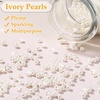 image:imagePearl Beads for Craft Anezus 200pcs Ivory Faux Fake Pearls 12 MM Sew on Pearl Beads with Holes for Jewelry Making Bracelets Necklaces Hairs Crafts Decoration and Vase Filler4 MM