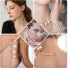 image:imagePearl Beads for Craft Anezus 200pcs Ivory Faux Fake Pearls 12 MM Sew on Pearl Beads with Holes for Jewelry Making Bracelets Necklaces Hairs Crafts Decoration and Vase Filler10 MM