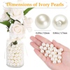 image:imagePearl Beads for Craft Anezus 200pcs Ivory Faux Fake Pearls 12 MM Sew on Pearl Beads with Holes for Jewelry Making Bracelets Necklaces Hairs Crafts Decoration and Vase Filler12 MM