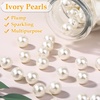 image:imagePearl Beads for Craft Anezus 200pcs Ivory Faux Fake Pearls 12 MM Sew on Pearl Beads with Holes for Jewelry Making Bracelets Necklaces Hairs Crafts Decoration and Vase Filler12 MM
