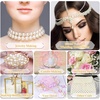 image:imagePearl Beads for Craft Anezus 200pcs Ivory Faux Fake Pearls 12 MM Sew on Pearl Beads with Holes for Jewelry Making Bracelets Necklaces Hairs Crafts Decoration and Vase Filler12 MM