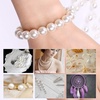 image:imagePearl Beads for Craft Anezus 200pcs Ivory Faux Fake Pearls 12 MM Sew on Pearl Beads with Holes for Jewelry Making Bracelets Necklaces Hairs Crafts Decoration and Vase FillerVarious Sizes