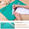 image:imageSelf Healing Cutting Mat for Sewing Anezus 12 x 18 Cutting Mat Craft Knife Kit with Sewing Mat Craft Knife and SK5 Carving Blades Retractable Utility Knife Steel Ruler for Sewing Rotary Cutter